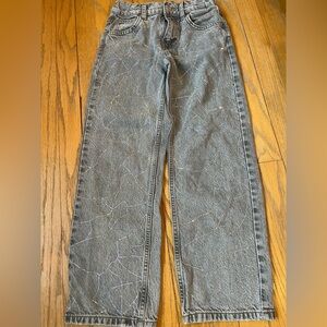 Zara Gray Jeans with Rhinestone Detail